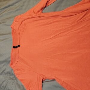 Bellamie orange long sleeve blouse M